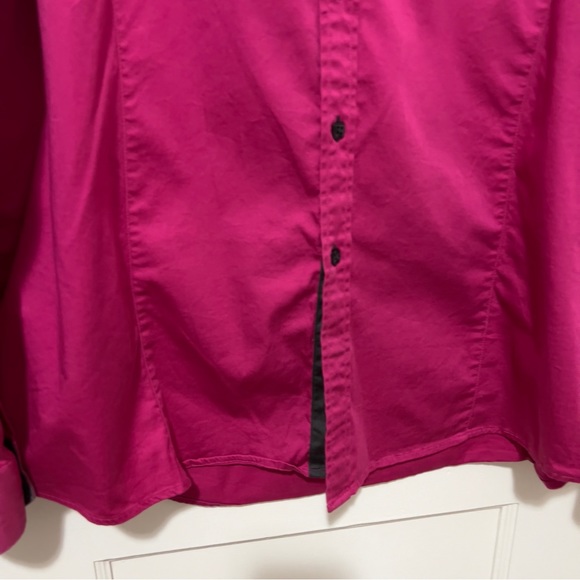 Le Chateau Hot Pink Dress Shirt - Picture 5 of 6
